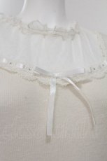 画像5: axes femme / ドットチュール半袖プルオーバー  オフ S-26-08-06-024-AX-TO-AS-ZS (5)