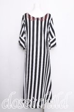 画像3: PUNK / ボーダーカットワンピース  黒ｘ白 S-26-08-08-037-PU-TO-HR-ZS (3)