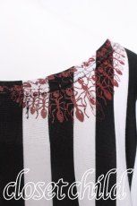 画像4: PUNK / ボーダーカットワンピース  黒ｘ白 S-26-08-08-037-PU-TO-HR-ZS (4)