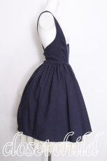 画像2: Innocent World / コルセットバッスルジャンパースカート  ネイビー S-26-08-08-042-IW-OP-HR-ZS (2)