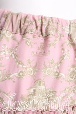 画像4: m petit by misako / NINA'Sギャザースカート  キナリｘピンク S-26-08-08-044-LO-SK-HR-ZS (4)