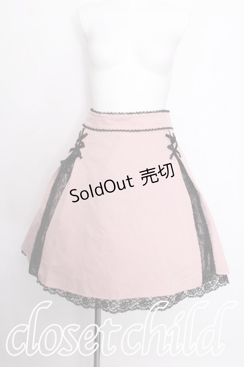 画像1: DearMyLove / 大きめリボンレーススカート 5L ピンク S-26-08-08-045-LO-SK-HR-ZS (1)