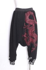 画像3: Qutie Frash / 袴サルエルパンツ  黒ｘ赤 S-26-08-08-057-QU-PA-HR-ZS (3)
