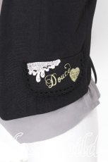 画像3: axes femme POETIQUE / ハートチョコ刺繍重ね着風ベスト  黒ｘグレー S-26-08-08-023-AX-TO-HR-ZS (3)