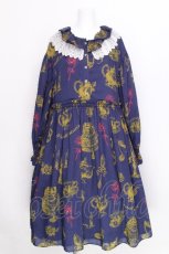 画像1: Perla nell' ostrica / Little banquet one-piece  紺 S-26-08-09-027-LO-OP-AS-ZS (1)