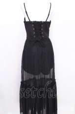 画像2: LVEU. / Corset tulle one piece F ブラック S-26-08-09-033-GO-OP-SZ-ZS (2)