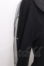 画像4: Jamie エーエヌケー / パール付きチュールワンピース  黒 S-26-08-09-037-LO-OP-HR-ZS (4)
