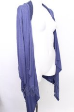 画像3: Rozen Kavalier / クロス風刺繍フードロングカーディガン  青ＸブラウンＸグレー S-26-08-09-043-OO-TO-SA-ZS (3)