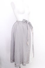 画像3: axes femme / スノー刺繍スカート  グレー S-26-08-09-048-AX-SK-HR-ZS (3)