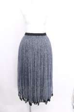 画像1: axes femme POETIQUE / ラメプリーツスカート  ブルーｘ黒 S-26-08-09-050-AX-SK-HR-ZS (1)