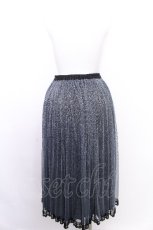 画像2: axes femme POETIQUE / ラメプリーツスカート  ブルーｘ黒 S-26-08-09-050-AX-SK-HR-ZS (2)