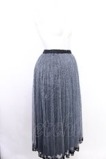 画像3: axes femme POETIQUE / ラメプリーツスカート  ブルーｘ黒 S-26-08-09-050-AX-SK-HR-ZS (3)