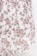 画像4: evelyn / 花柄シャーリングワンピース  シロ×ブラウン S-26-08-09-011-LO-OP-SZ-ZS (4)