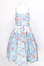 画像1: Miss Point / Early Summer Berry Picture Bookジャンパースカート L サックス S-26-08-09-019-LO-OP-HR-ZS (1)