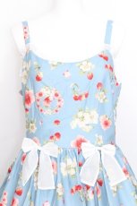 画像3: Miss Point / Early Summer Berry Picture Bookジャンパースカート L サックス S-26-08-09-019-LO-OP-HR-ZS (3)