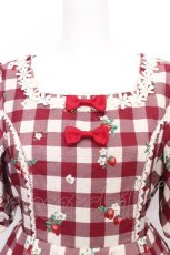 画像4: axes femme kawaii / ベリーズピクニックワンピース  赤 S-26-08-10-028-AX-OP-AS-ZS (4)