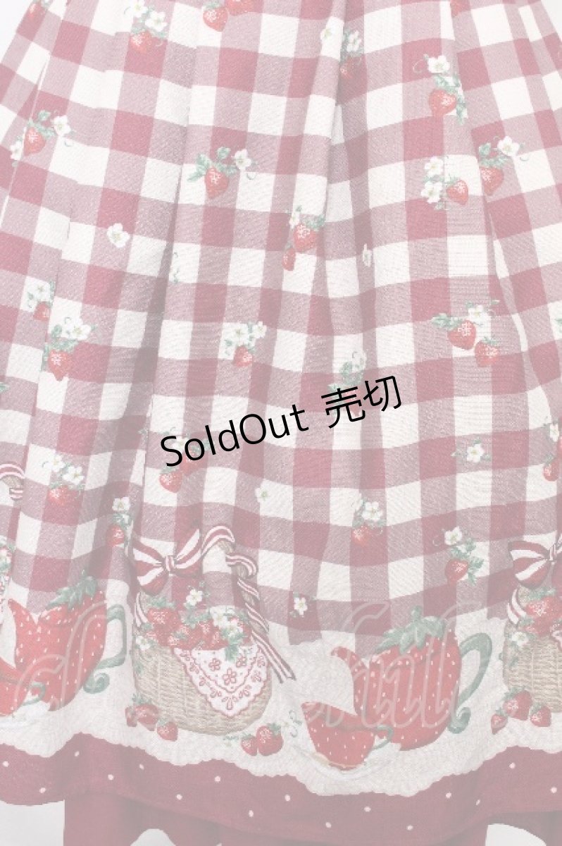 画像5: axes femme kawaii / ベリーズピクニックワンピース  赤 S-26-08-10-028-AX-OP-AS-ZS (5)