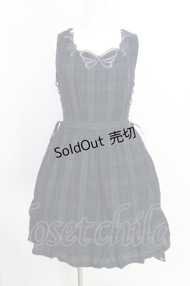 画像1: axes femme POETIQUE / カットワーク刺繍コットンワンピース  グリーン S-26-08-10-029-AX-OP-AS-ZS (1)