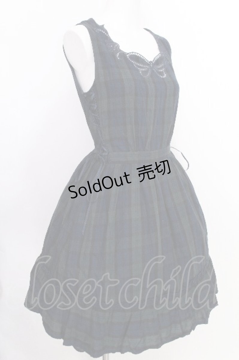 画像3: axes femme POETIQUE / カットワーク刺繍コットンワンピース  グリーン S-26-08-10-029-AX-OP-AS-ZS (3)