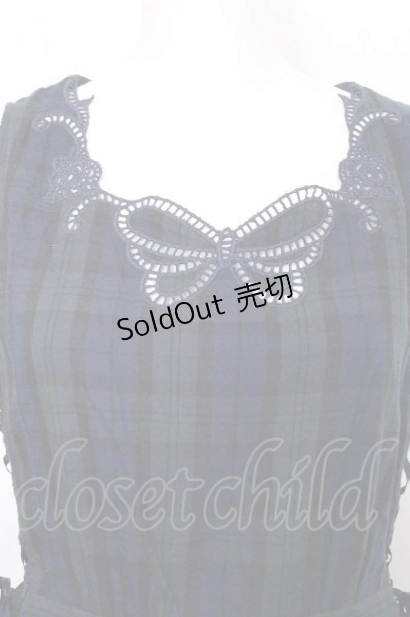 画像4: axes femme POETIQUE / カットワーク刺繍コットンワンピース  グリーン S-26-08-10-029-AX-OP-AS-ZS (4)