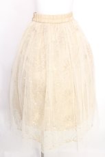 画像1: axes femme / ホロスコープ刺繍チュールスカート  オフ S-26-08-10-035-AX-SK-AS-ZS (1)