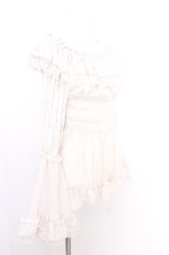 画像3: ATELIER PIERROT / レースシャーリング姫袖ブラウス  オフ S-26-08-10-004-EL-BL-AS-ZS (3)