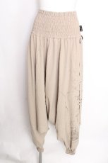 画像1: Ozz Croce / ハイウエストサルエルパンツ  ベージュ S-26-08-10-036-OO-PA-HR-ZS (1)