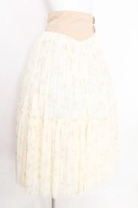 画像2: axes femme / 花柄ボリュームチュールスカート  オフ S-26-08-10-037-AX-SK-AS-ZS (2)