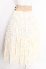 画像3: axes femme / 花柄ボリュームチュールスカート  オフ S-26-08-10-037-AX-SK-AS-ZS (3)