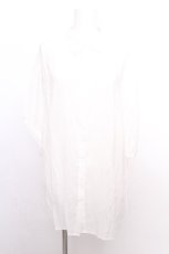 画像1: axes femme / カラーシアーシャツ  白 S-26-08-10-005-AX-BL-AS-ZS (1)