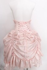 画像2: ATELIER PIERROT / シャーロットバッスルコルセットスカート  ピンク S-26-08-10-039-EL-SK-AS-ZS (2)