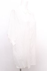画像3: axes femme / カラーシアーシャツ  白 S-26-08-10-005-AX-BL-AS-ZS (3)