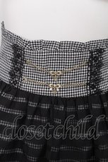 画像4: axes femme kawaii / 透けボーダーハイウエストスカート  黒ｘ白 S-26-08-10-053-AX-SK-AS-ZS (4)