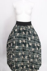 画像1: axes femme / チェックプリーツスカート  グリーン S-26-08-10-054-AX-SK-AS-ZS (1)