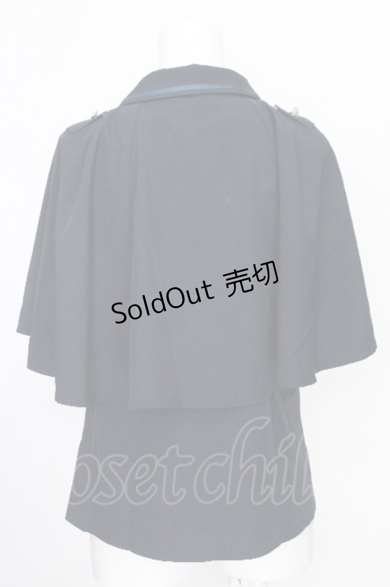 画像2: axes femme POETIQUE / バックレースアップロングブラウス  ブルー S-26-08-10-009-AX-BL-HR-ZS (2)