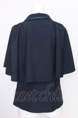 画像2: axes femme POETIQUE / バックレースアップロングブラウス  ブルー S-26-08-10-009-AX-BL-HR-ZS (2)