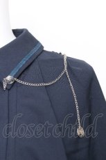 画像4: axes femme POETIQUE / バックレースアップロングブラウス  ブルー S-26-08-10-009-AX-BL-HR-ZS (4)