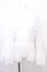 画像1: ATELIER PIERROT / Princess Sleeve Bolero　ボレロ  白 S-26-08-10-016-EL-TO-AS-ZS (1)