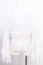 画像2: ATELIER PIERROT / Princess Sleeve Bolero　ボレロ  白 S-26-08-10-016-EL-TO-AS-ZS (2)