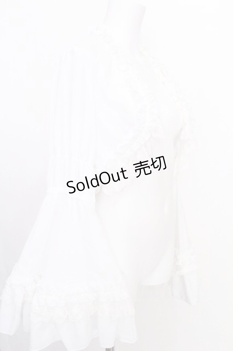 画像3: ATELIER PIERROT / Princess Sleeve Bolero　ボレロ  白 S-26-08-10-016-EL-TO-AS-ZS (3)