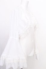 画像3: ATELIER PIERROT / Princess Sleeve Bolero　ボレロ  白 S-26-08-10-016-EL-TO-AS-ZS (3)