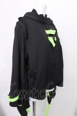 画像3: ACDC RAG / 渦雷キモノジャケット  黒ｘ黄緑 S-26-08-10-021-PU-JA-AS-ZS (3)