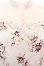 画像4: Innocent World / 乙女の薔薇園ワンピース  オフ S-26-08-10-025-IW-OP-AS-ZS (4)