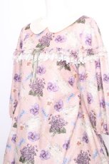 画像3: Leur Getter / Flower Letter袖付ワンピース  ピンク S-26-08-11-030-LU-OP-AS-ZS (3)