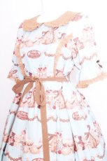 画像3: axes femme kawaii / お菓子の家柄ワンピース  ミント S-26-08-11-033-AX-BL-HR-ZS (3)