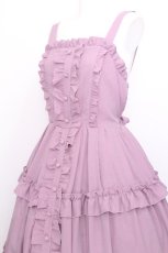 画像3: axes femme kawaii / ロマンティックフリルジャンパースカート M ラベンダー S-26-08-11-034-AX-OP-TE-ZS (3)