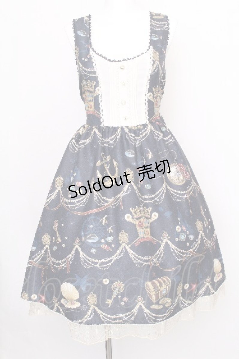 画像1: axes femme kawaii / クラシックオーシャンワンピース M 紺 S-26-08-11-038-AX-OP-SZ-ZS (1)