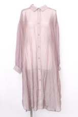 画像1: axes femme POETIQUE / シアーロングシャツ  パープル S-26-08-11-042-AX-BL-AS-ZS (1)