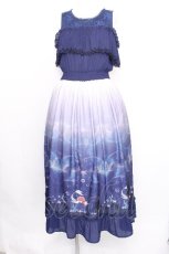 画像1: axes femme POETIQUE / リトル・マーメイド ワンピース  紺 S-26-08-11-045-AX-OP-AS-ZS (1)