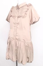 画像3: axes femme POETIQUE / バルーンデザインフリルチュニ  ベージュ S-26-08-11-047-AX-OP-AS-ZS (3)